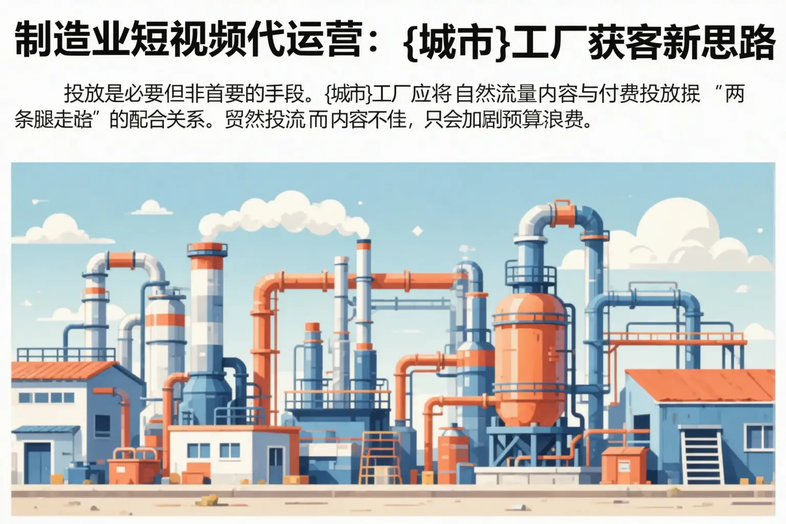 制造业短视频代运营：巴音郭楞工厂获客新思路
