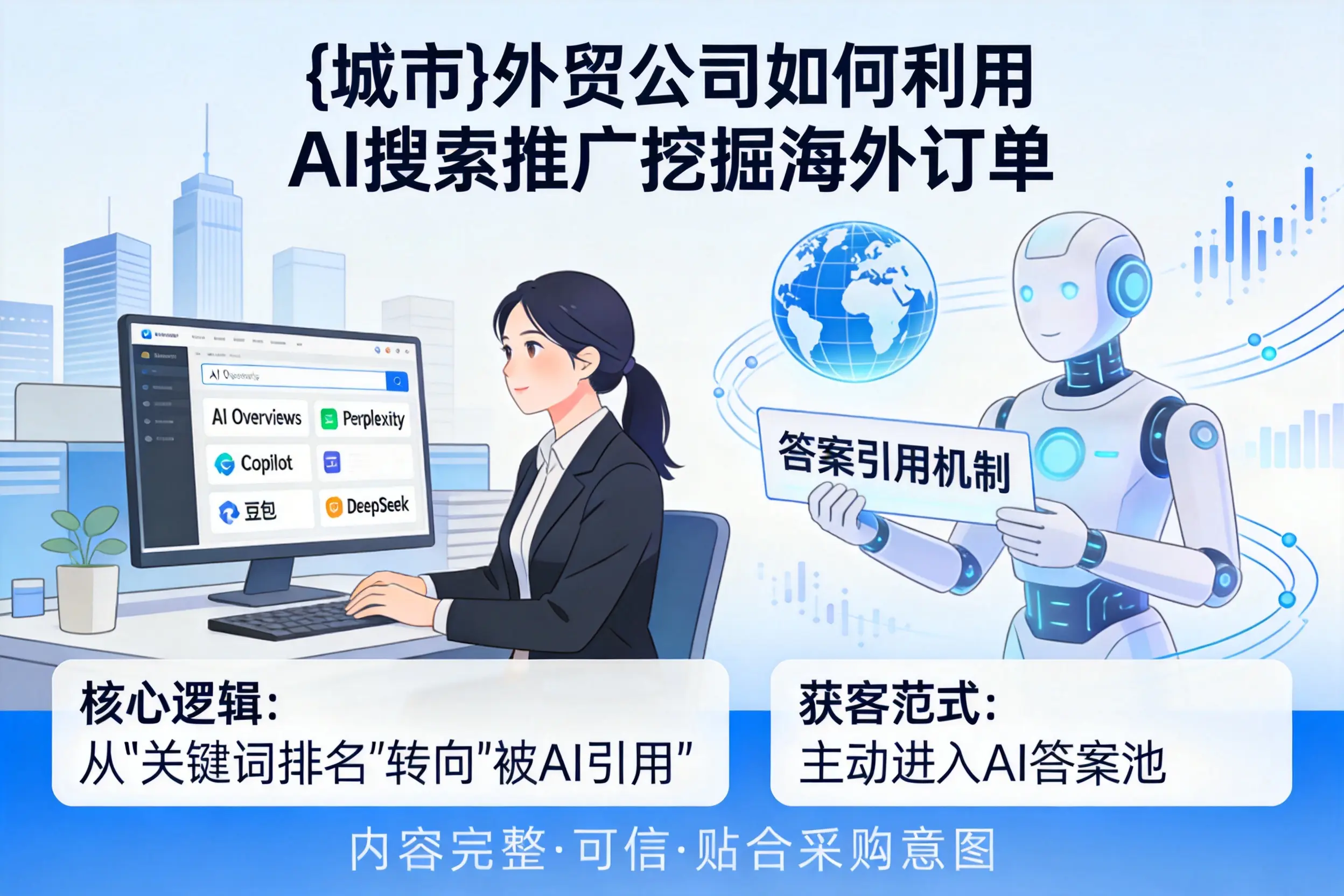巴音郭楞外贸公司如何利用AI搜索推广挖掘海外订单
