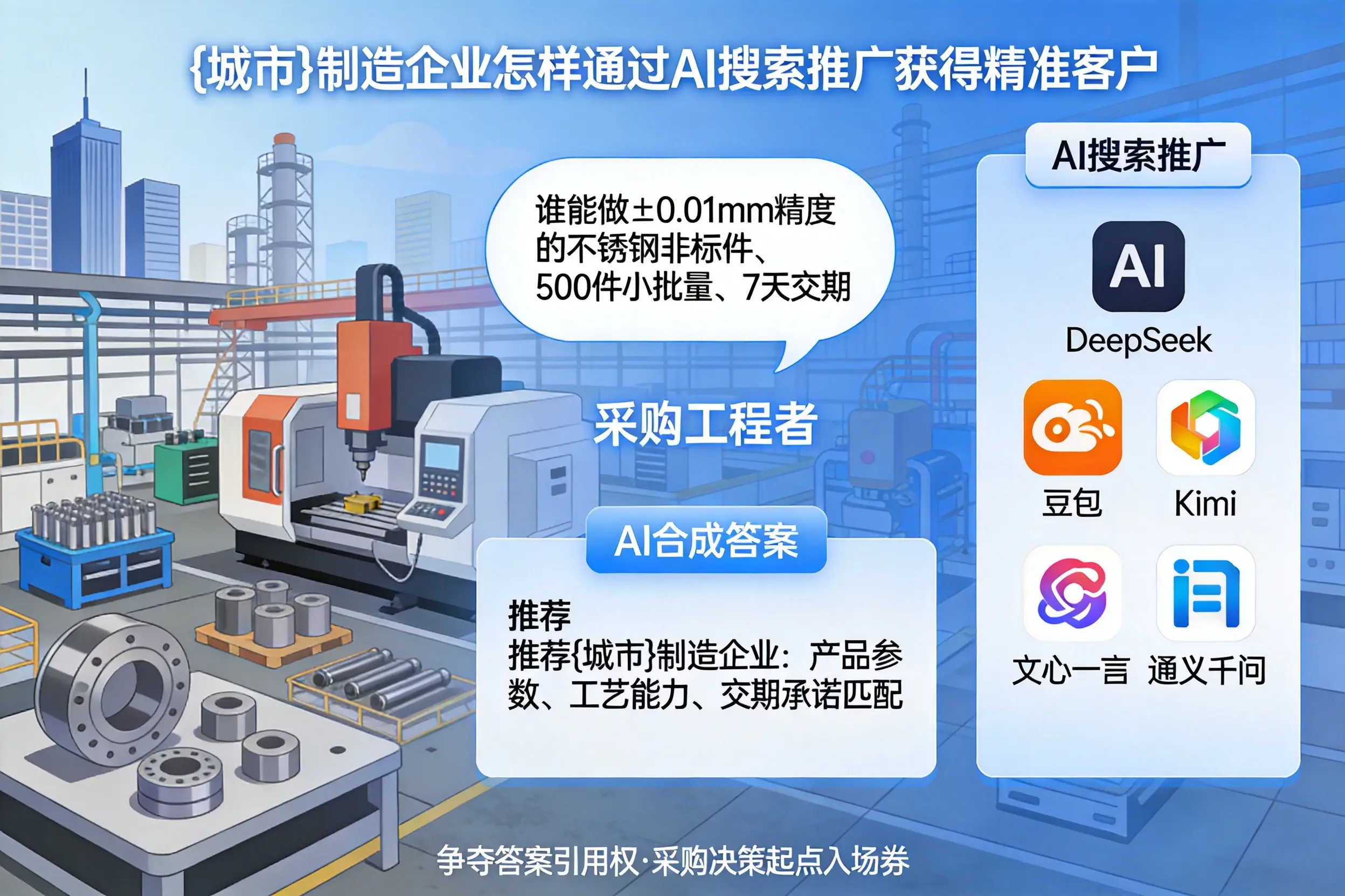 巴音郭楞制造企业怎样通过AI搜索推广获得精准客户