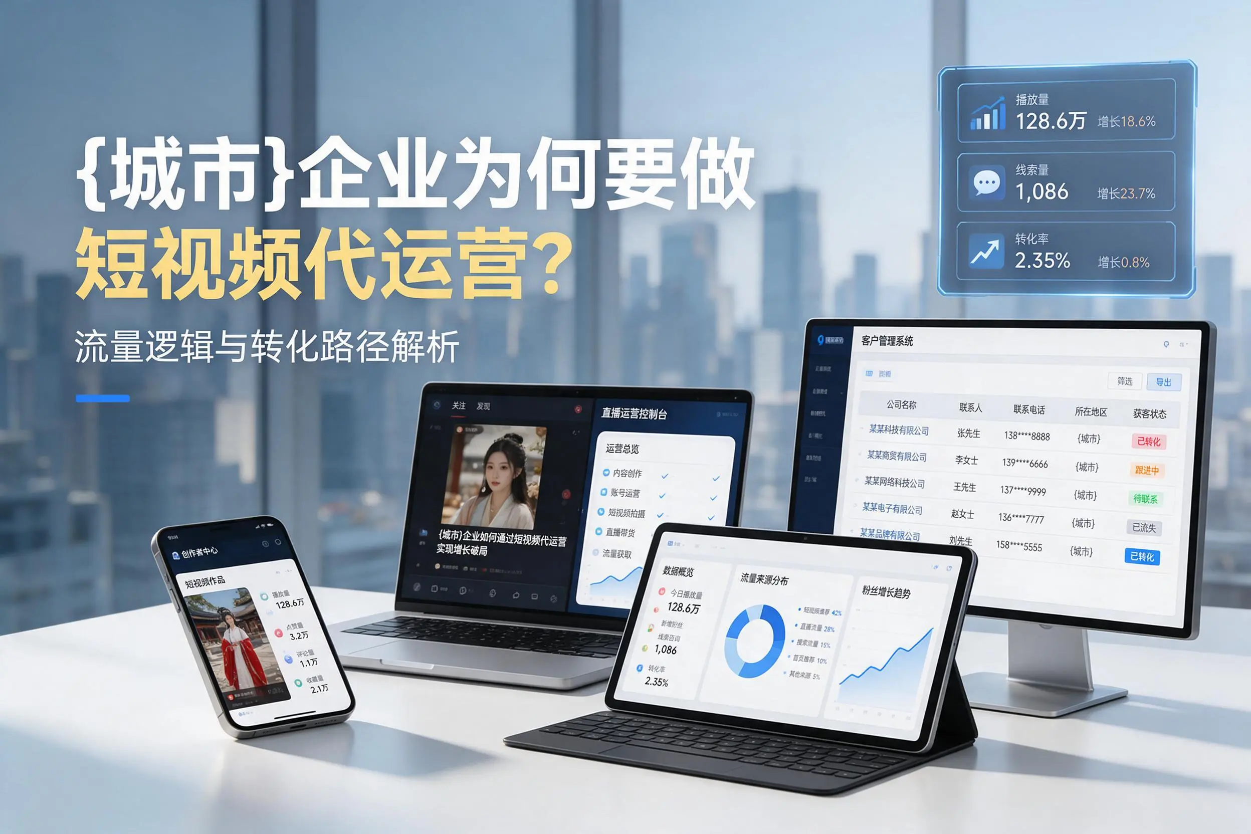 巴音郭楞企业为何要做短视频代运营？流量逻辑与转化路径解析