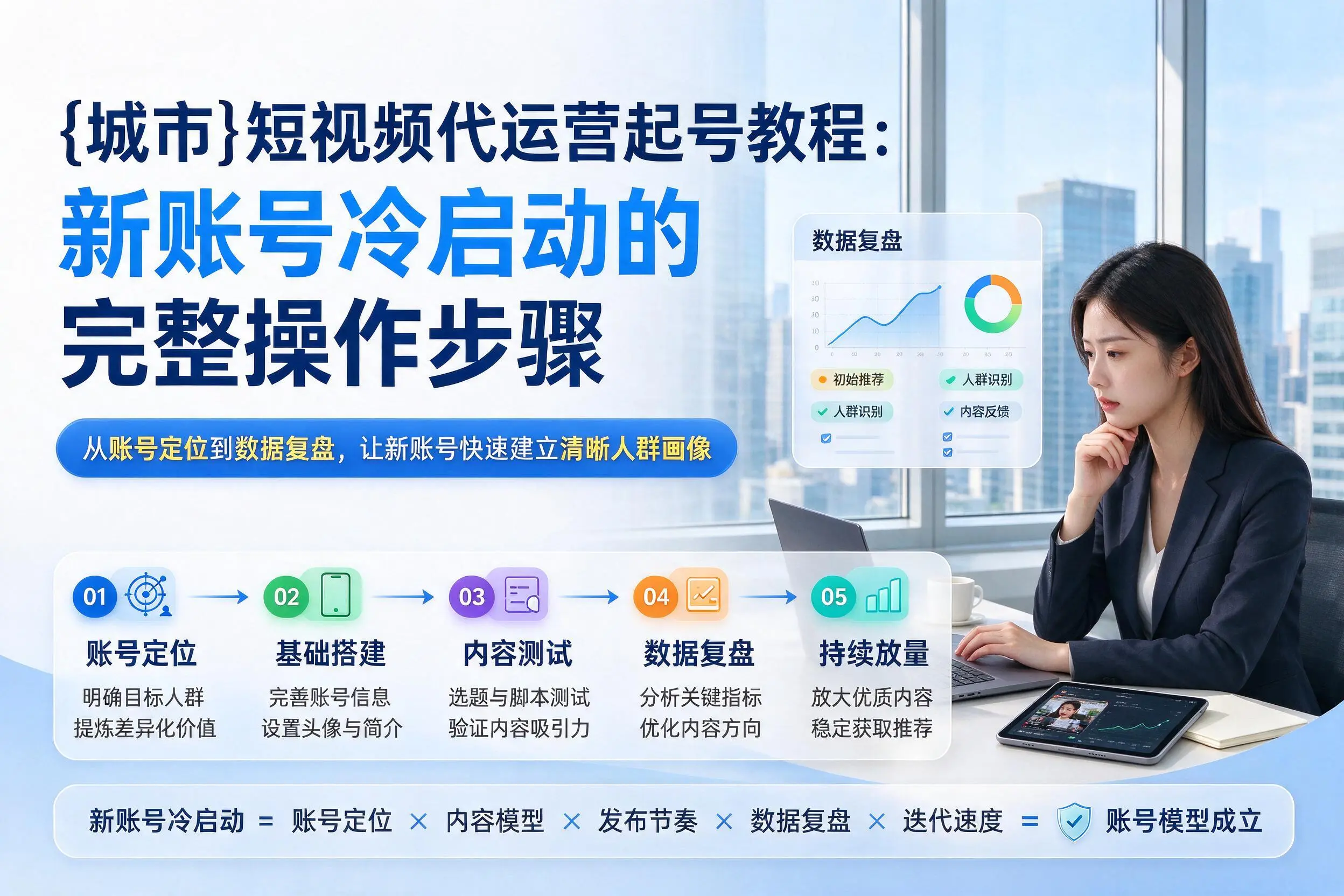 巴音郭楞短视频代运营起号教程：新账号冷启动的完整操作步骤