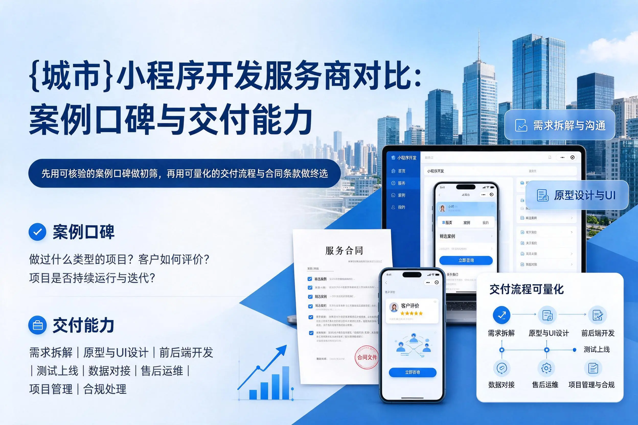 巴音郭楞小程序开发服务商对比：案例口碑与交付能力