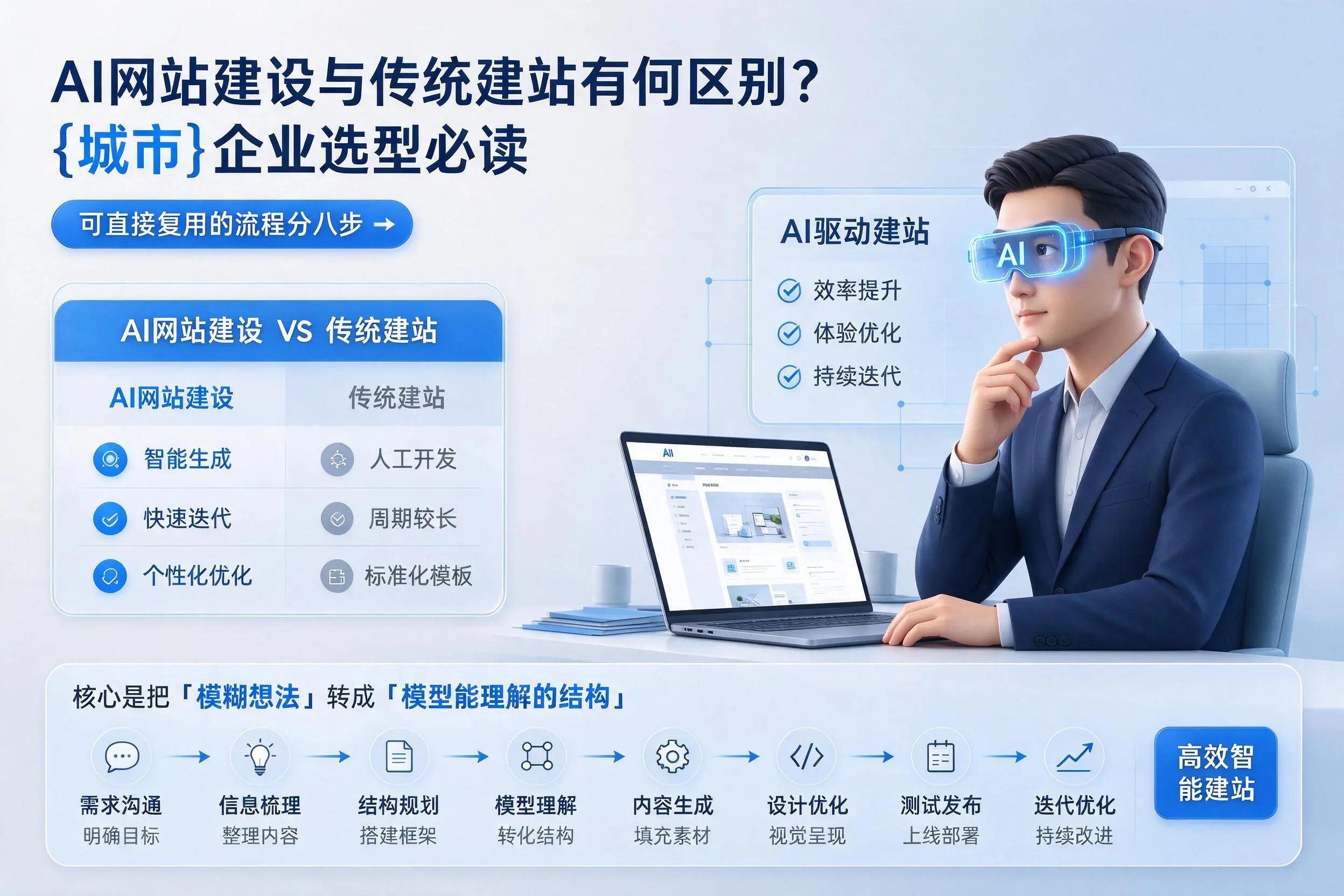 AI网站建设与传统建站有何区别?巴音郭楞企业选型必读