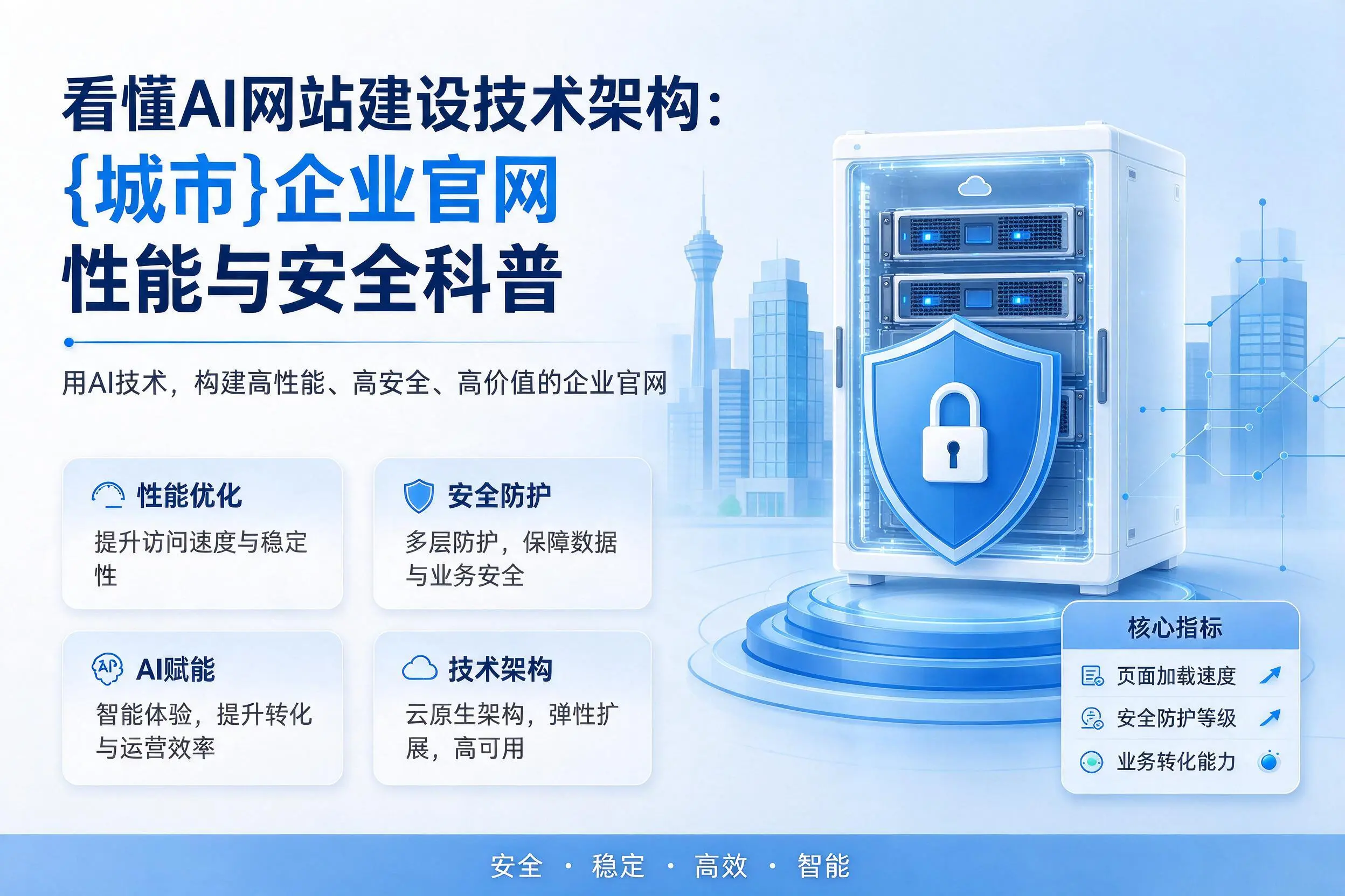 看懂AI网站建设技术架构：巴音郭楞企业官网性能与安全科普